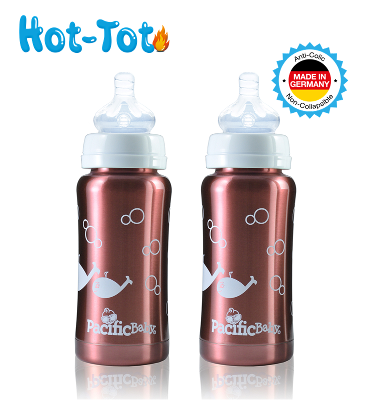 Pacific Baby Hot-Tot 7 oz Insulated Baby Bottle - 2 Pack - Pacific Baby