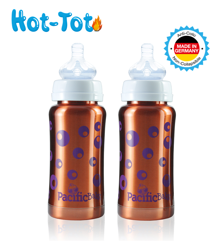 Pacific Baby Hot-Tot 7 oz Insulated Baby Bottle - 2 Pack - Pacific Baby